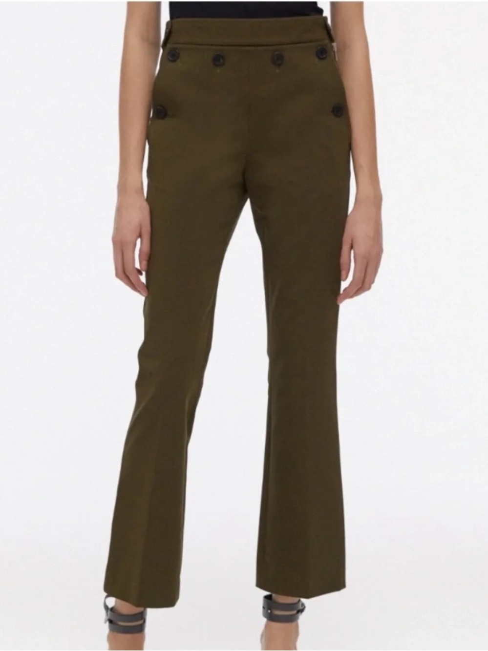 Helmut Lang rider crop bootcut pants